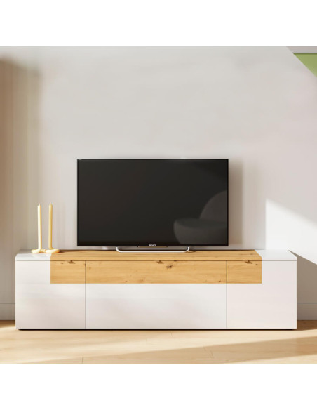 Mueble TV 52 cm alto BIANCA