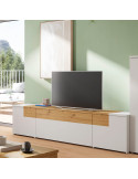 Mueble TV 52 cm alto BIANCA