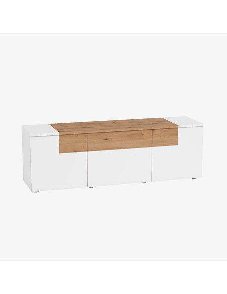 Mueble TV 52 cm alto BIANCA