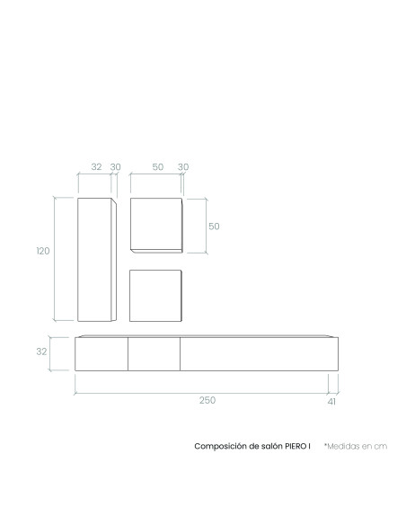 Composición de salón PIERO I