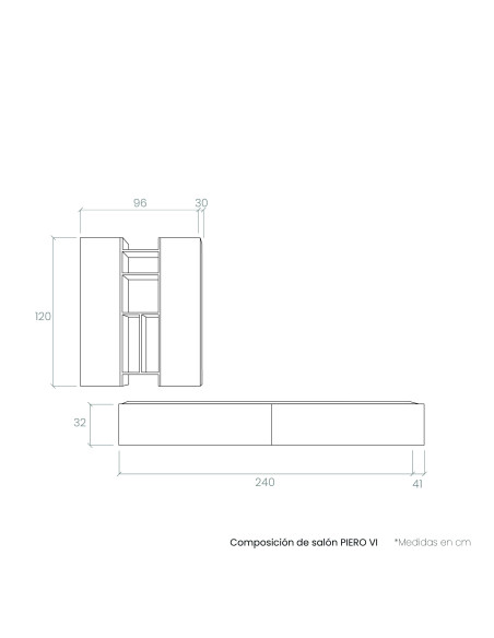 Composición de salón PIERO VI