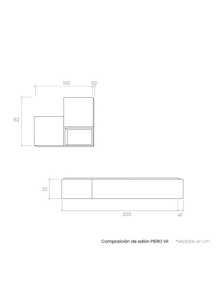Composición de salón PIERO VII