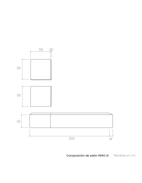 Composición de salón PIERO IX