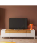 Mueble TV 40 cm alto BIANCA
