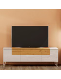 Mueble TV 40 cm alto BIANCA