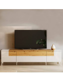 Mueble TV 40 cm alto BIANCA