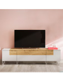 Mueble TV 40 cm alto BIANCA