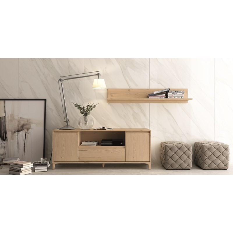 Mueble TV dos puertas y cajón 150 cm CHIARA