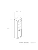 Vitrina una puerta DALIA III