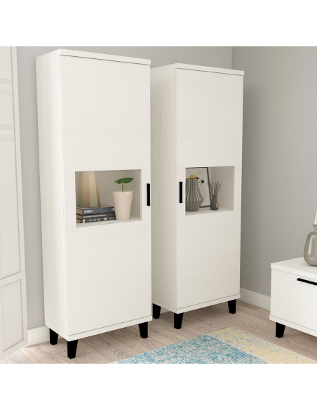 Vitrina una puerta cristal MARCO