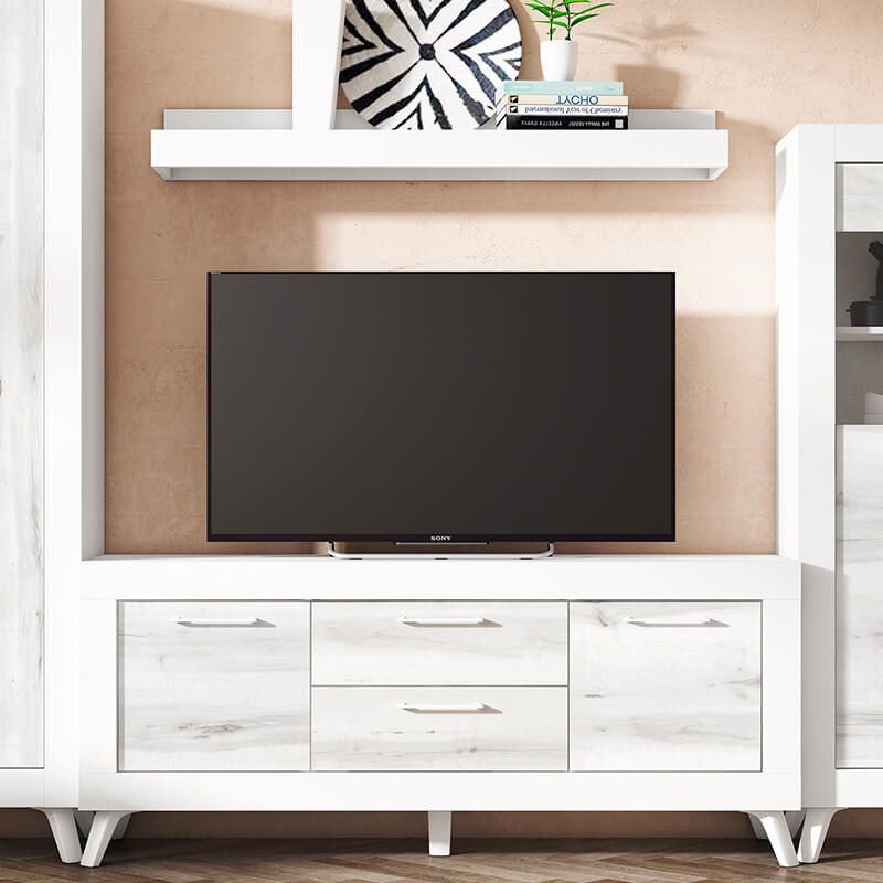 Mueble TV dos cajones y dos puertas 154 cm DALIA