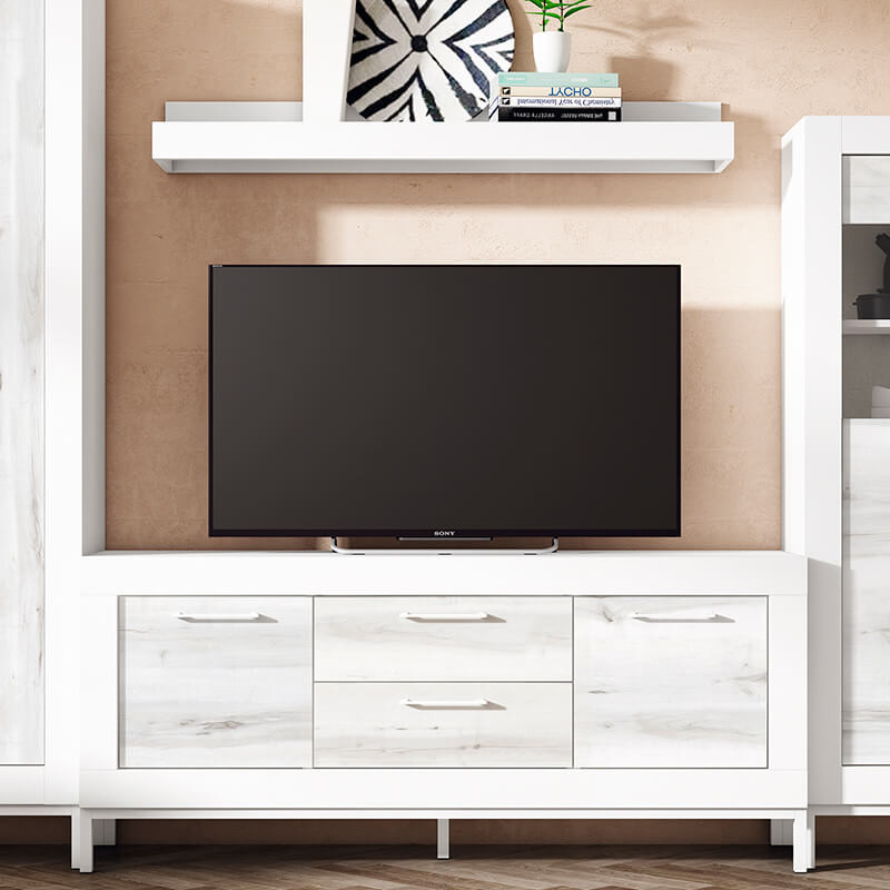 Mueble TV dos cajones y dos puertas 154 cm DALIA