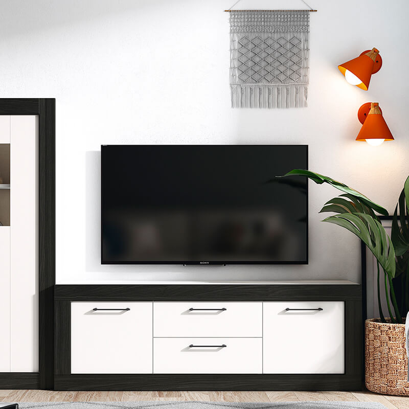 Mueble TV dos cajones y dos puertas 154 cm DALIA