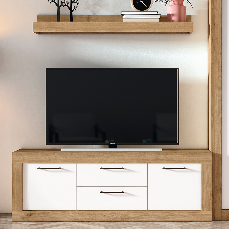 Mueble TV dos cajones y dos puertas 154 cm DALIA
