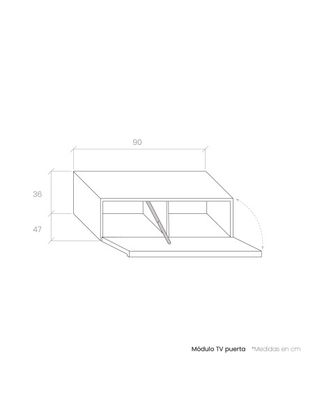 Modulo de tv 90 puerta DANIELA