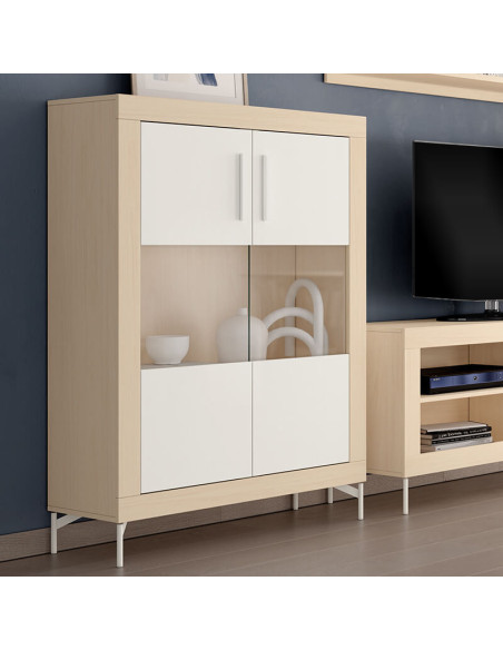 Vitrina dos puertas mixtas ROMA