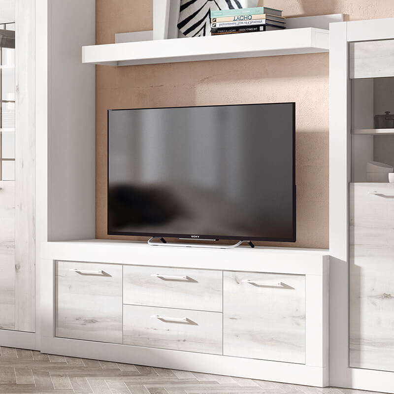 Mueble TV dos cajones y dos puertas 154 cm DALIA