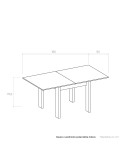 Mesa cuadrada extensible DALIA