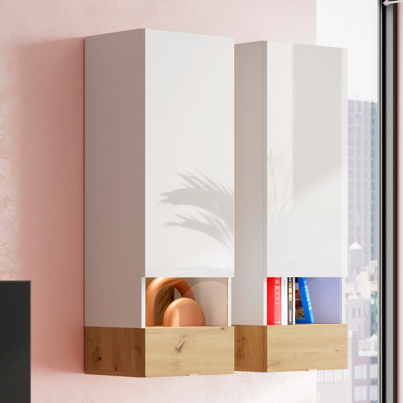 Vitrina para colgar 112x40 cm BIANCA