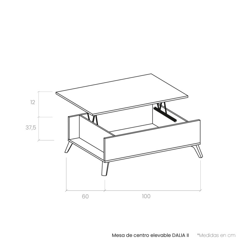 Mesa de centro elevable DALIA II