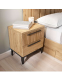 Mesita de noche dos cajones VALENTINA