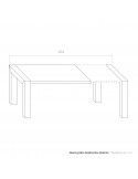 Mesa comedor rectangular extensible portería deslizante DANIELA
