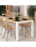 Mesa comedor rectangular extensible portería deslizante DANIELA