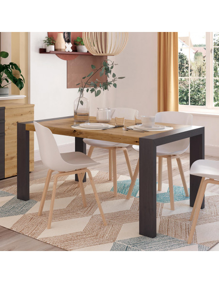 Mesa comedor rectangular extensible portería deslizante DANIELA