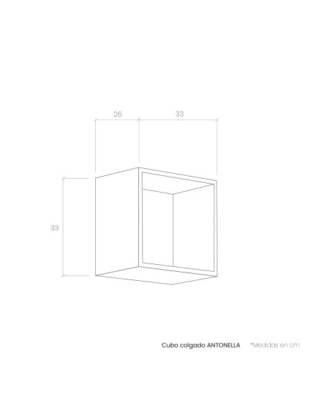 Cubo colgado ANTONELLA