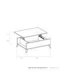 Mesa de centro elevable DALIA II