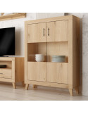 Vitrina dos puertas mixtas ROMA