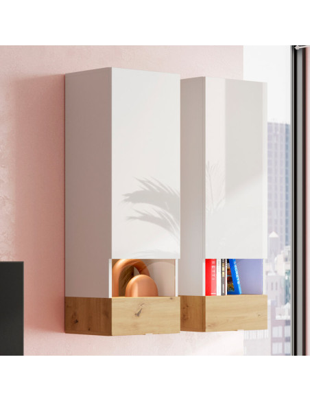 Vitrina para colgar 112x40 cm BIANCA/PIERO