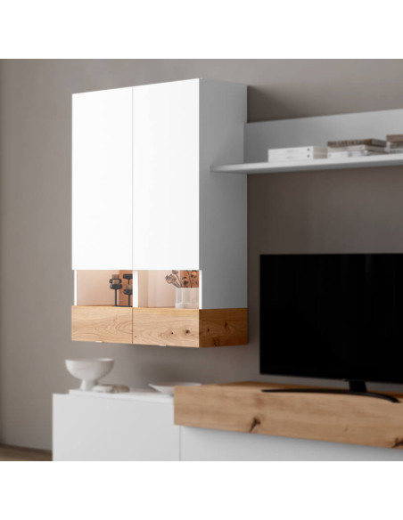 Vitrina para colgar 112x40 cm BIANCA/PIERO