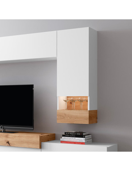 Vitrina para colgar 112x40 cm BIANCA/PIERO