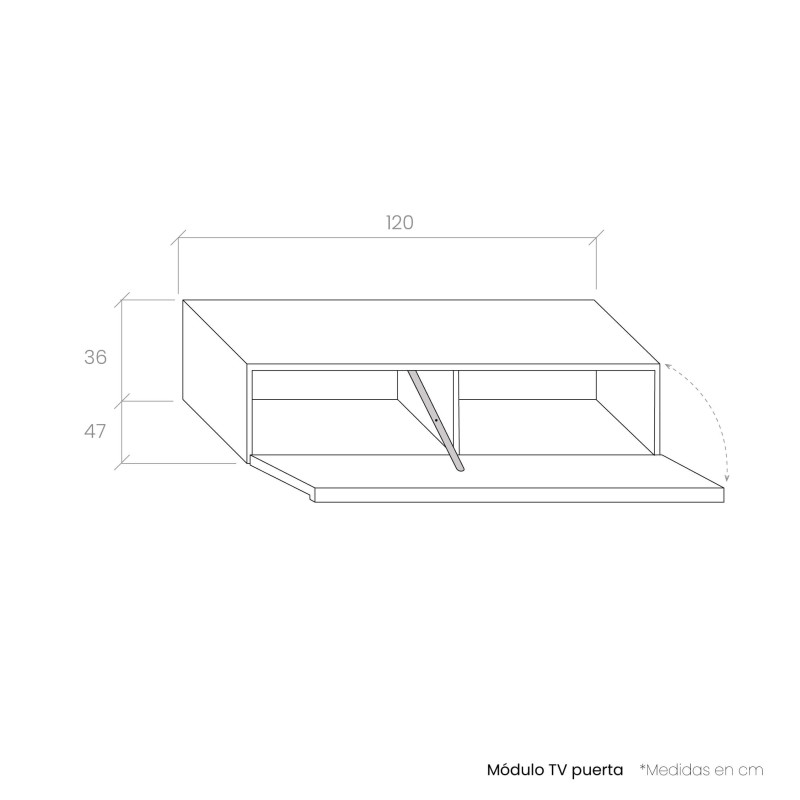 Modulo tv 120 puerta DANIELA