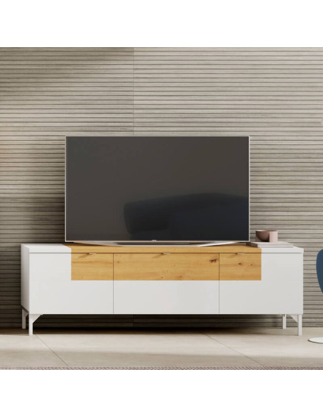 Mueble TV 40 cm alto BIANCA