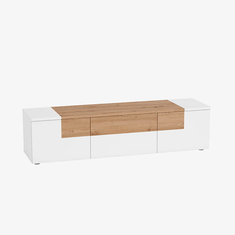 Mueble TV 40 cm alto BIANCA