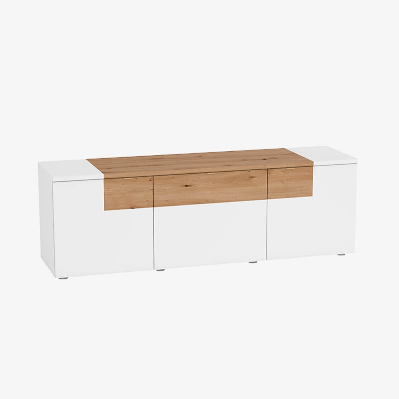 Mueble TV 52 cm alto BIANCA