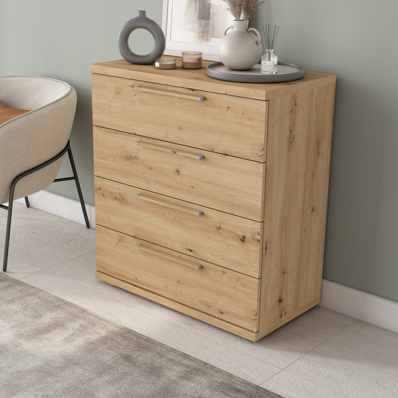 Cómoda cuatro cajones 80 LENA