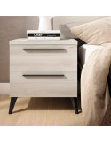 Mesita de noche dos cajones VALENTINA