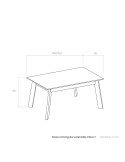 Mesa rectangular extensible DALIA II