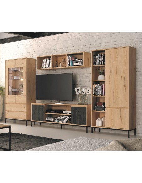 Mueble TV dos puertas y dos huecos 178 cm CHIARA