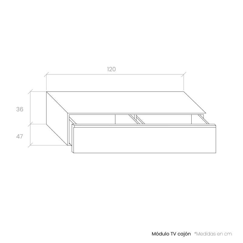 Mueble bajo televisión DANIELA