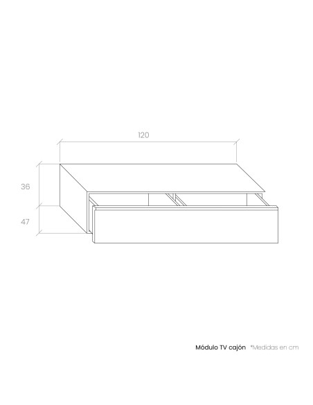 Mueble bajo televisión DANIELA