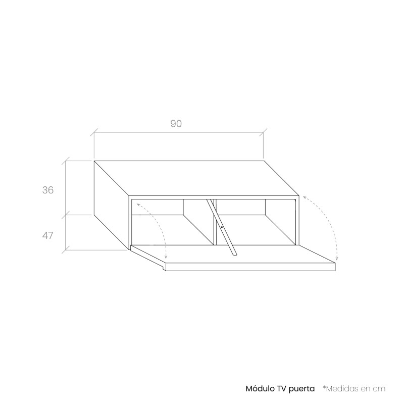 Mueble bajo televisión DANIELA