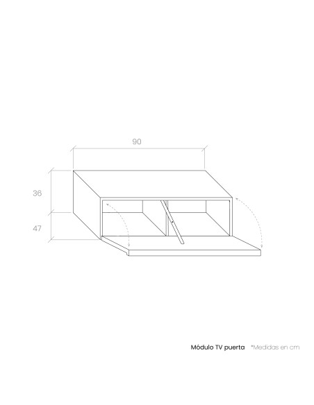 Mueble bajo televisión DANIELA