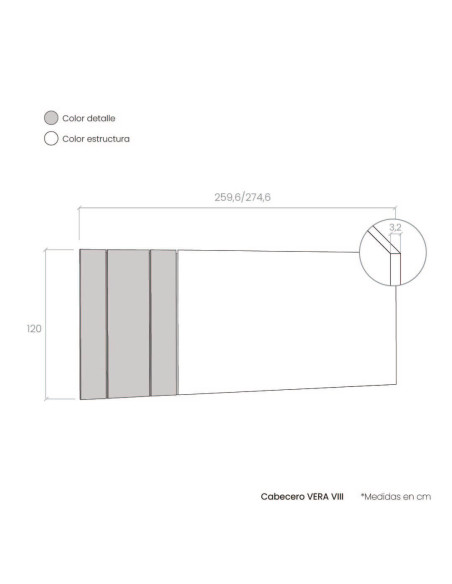 Cabecero VERA VIII