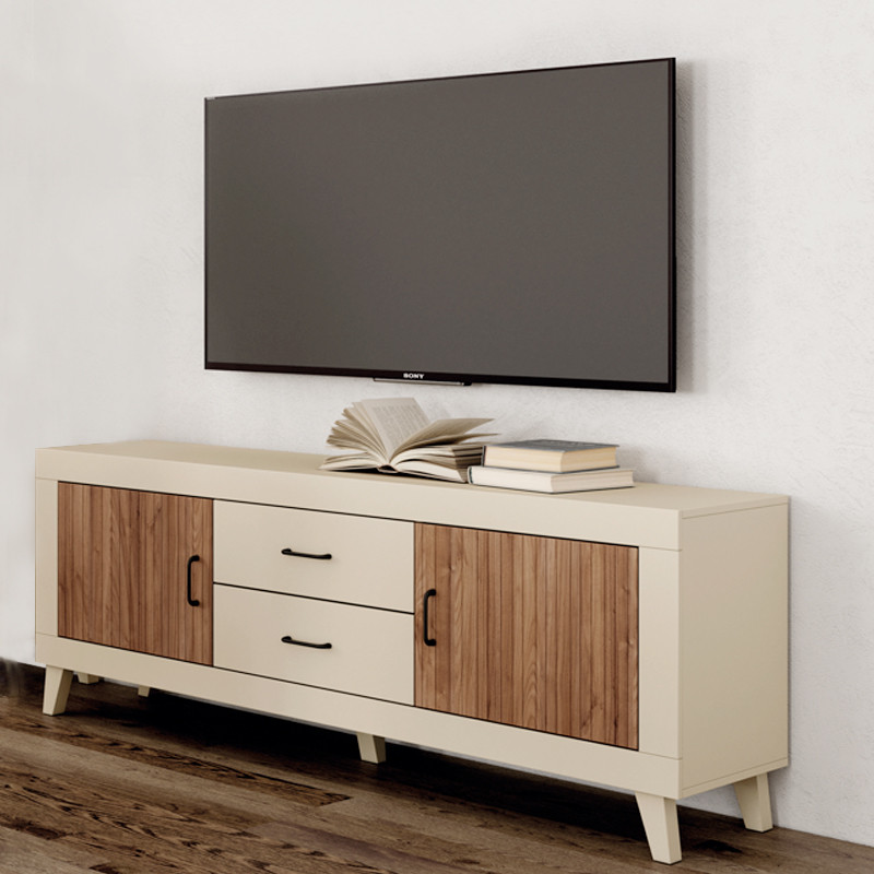 Mueble TV dos cajones y dos puertas ROMA