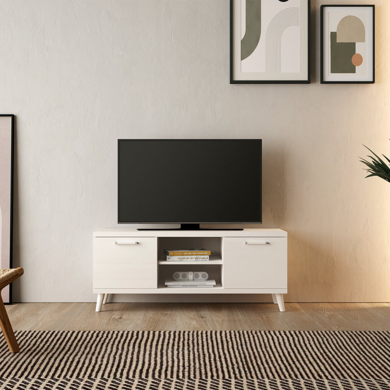 Mueble TV dos puertas y dos huecos MARCO