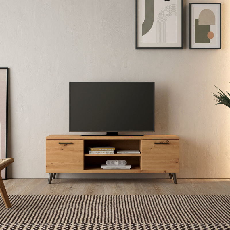 Mueble TV dos puertas y dos huecos MARCO